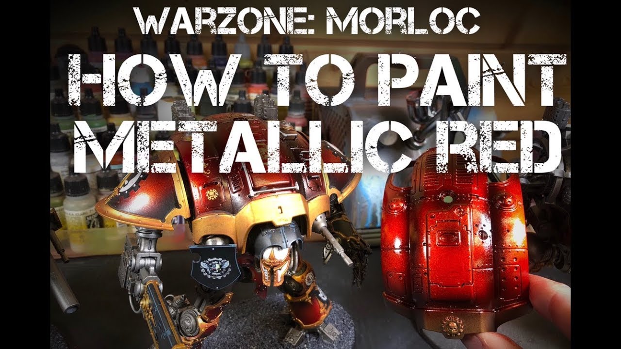 Warhammer 40'000 - How to paint metallic red!
