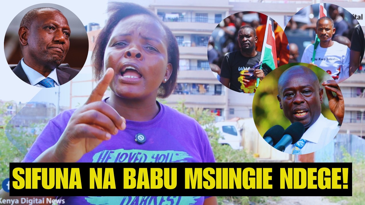 'Wewe Babu Owino,Sifuna msijaribu kuingia ndege watawaua!! Jacaranda Bunge lady warns opposition.