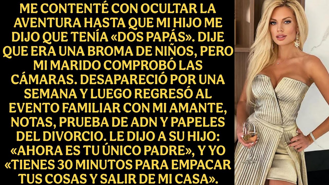 Me conformaba con ocultar mi romance hasta que mi hijo me dijo que tenía «dos papás...»