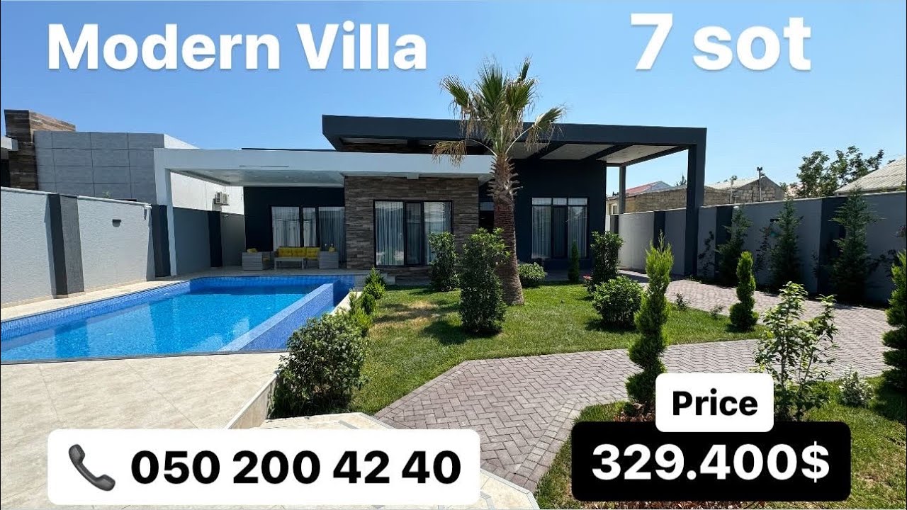 Modern Villa Baku 7 sot Mardekan- Qosha Qala #bagimaz