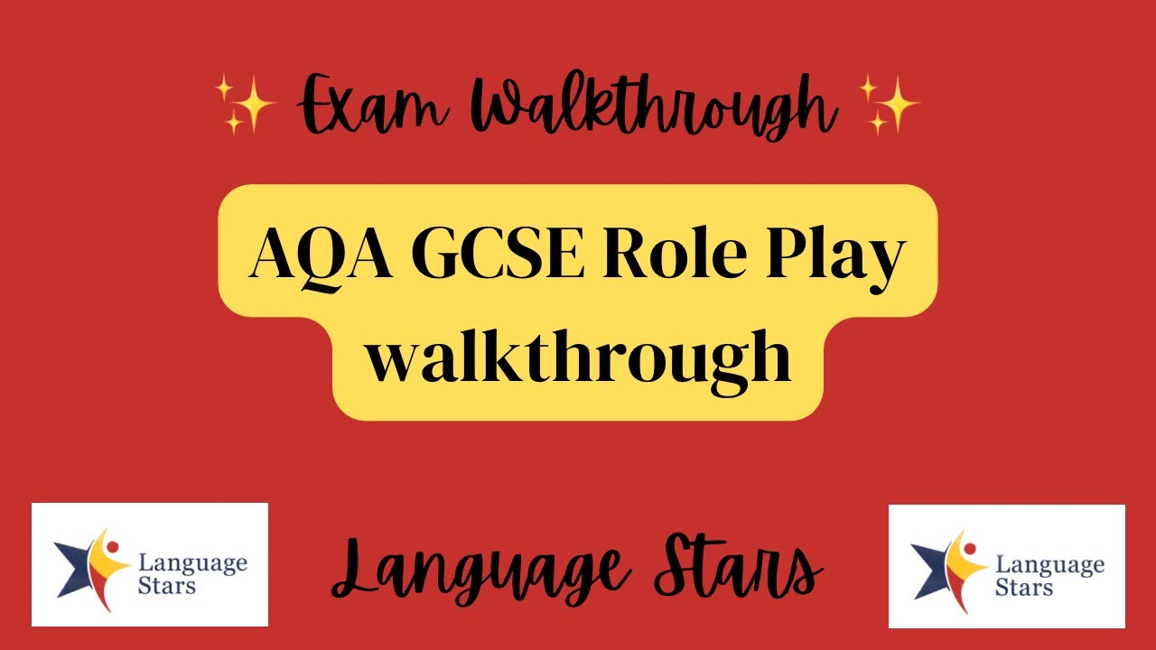 AQA GCSE Spanish Role Play Walkthrough