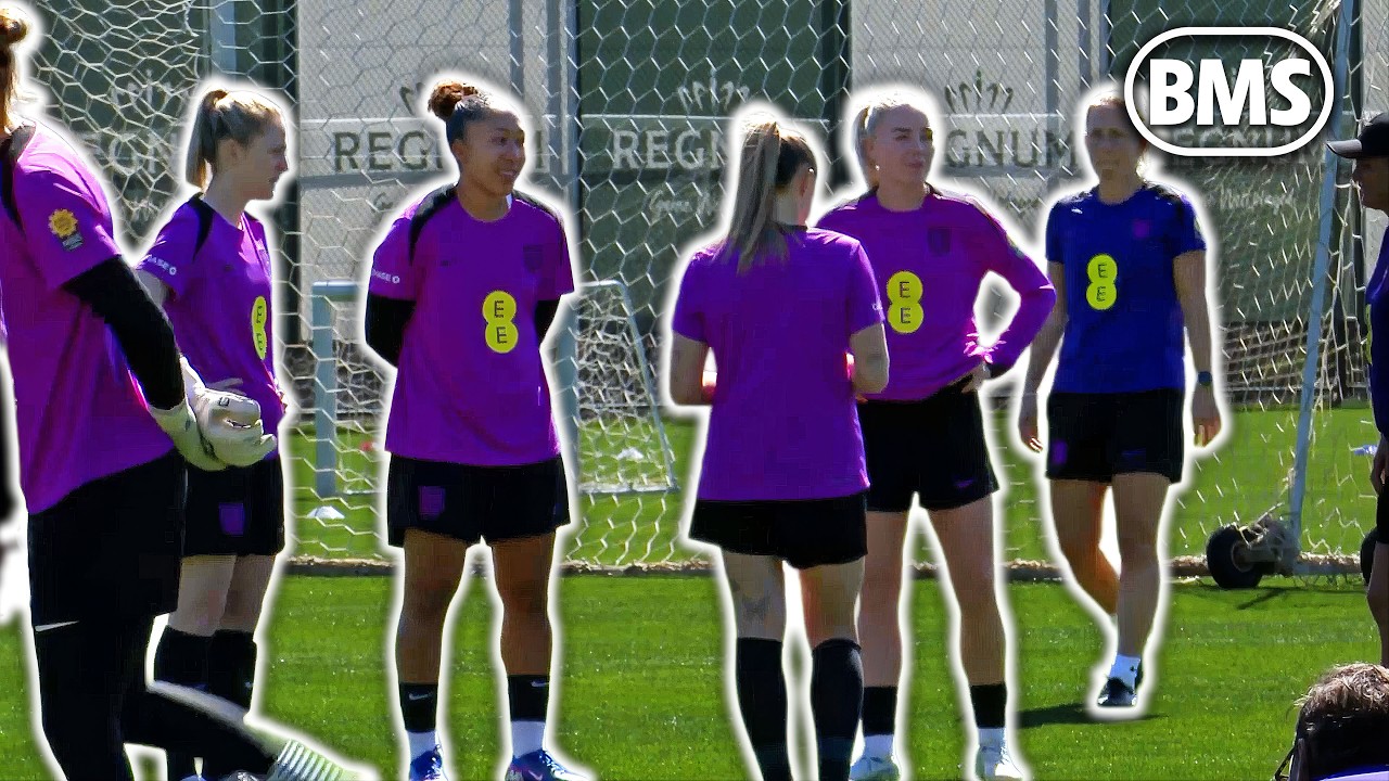 LAUREN JAMES AND LEAH WILLIAMSON IN ENGLAND TRAINING! 💪 | England train in Turkey ahead of Ukraine