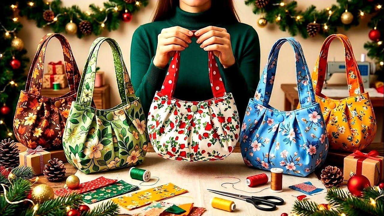 3 Cute Gift Bag Ideas For Christmas 🎄🎁 Super Easy Way to Make a Bag 