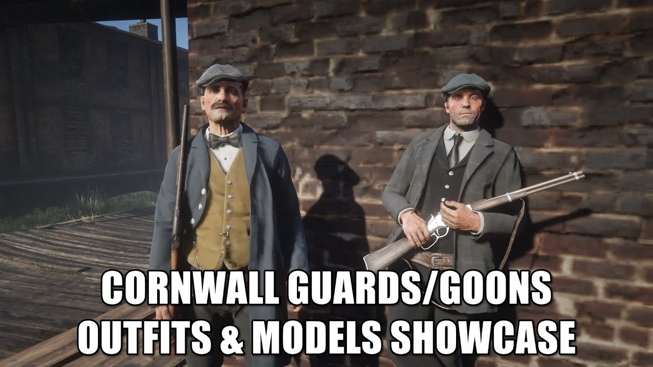 Red Dead Redemption II - Cornwall Guards/Goons Outfits & Models Showcase