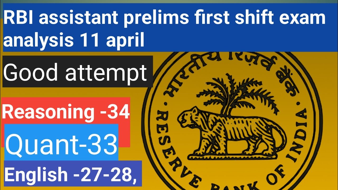Rbi asistant prelims first shift exam analysis 2026,