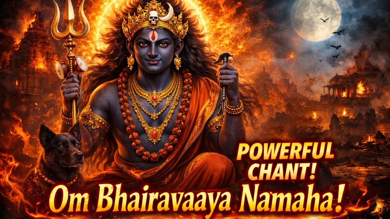 OM BHAIRAVAYA NAMAHA 🔥 Powerful Protection Mantra | Fear Removal & Deep Meditation
