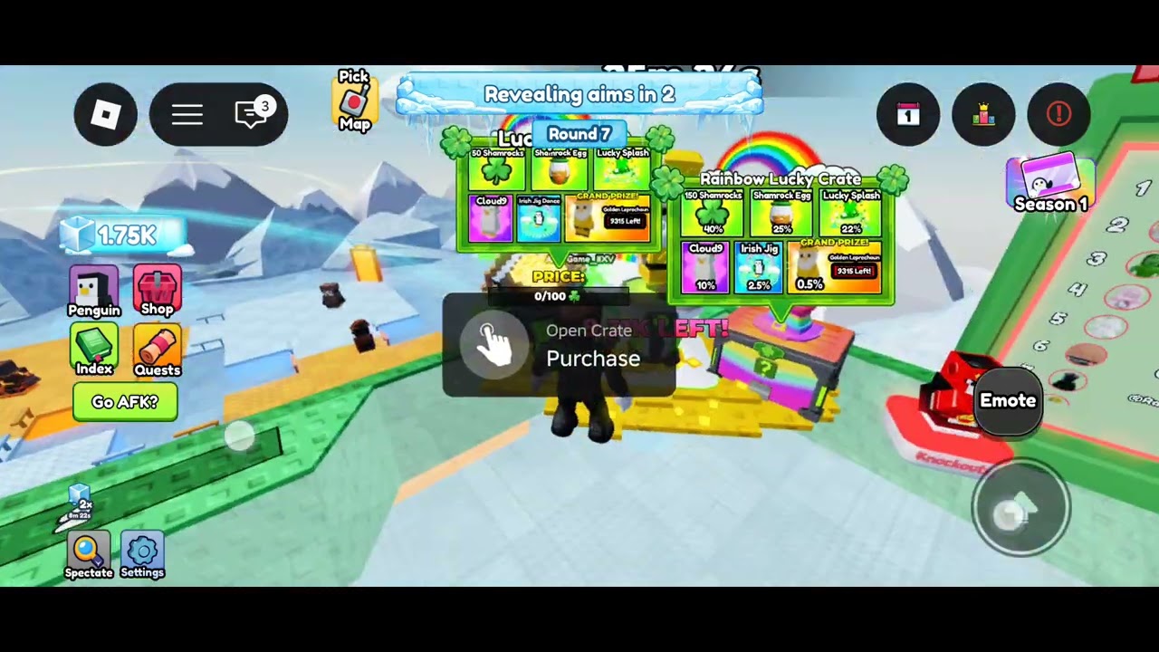 Playing knockout on roblox