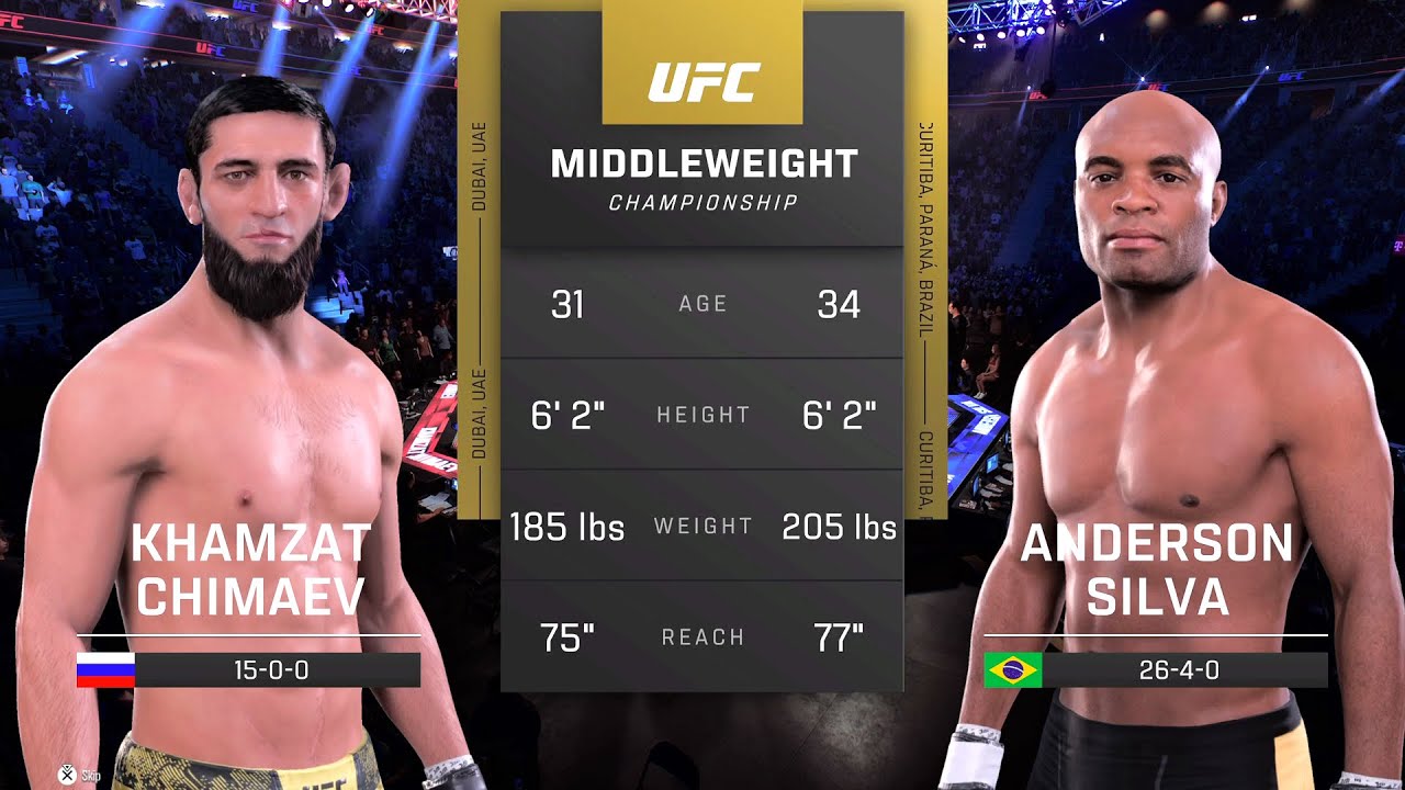 Khamzat Chimaev vs Anderson Silva Full Fight - UFC Fight Of The Night