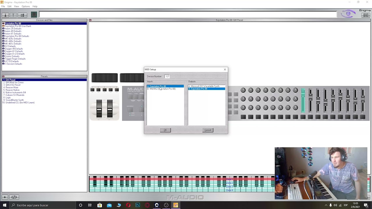M-audio Enigma Editor ( M-audio Keystation Pro88 )