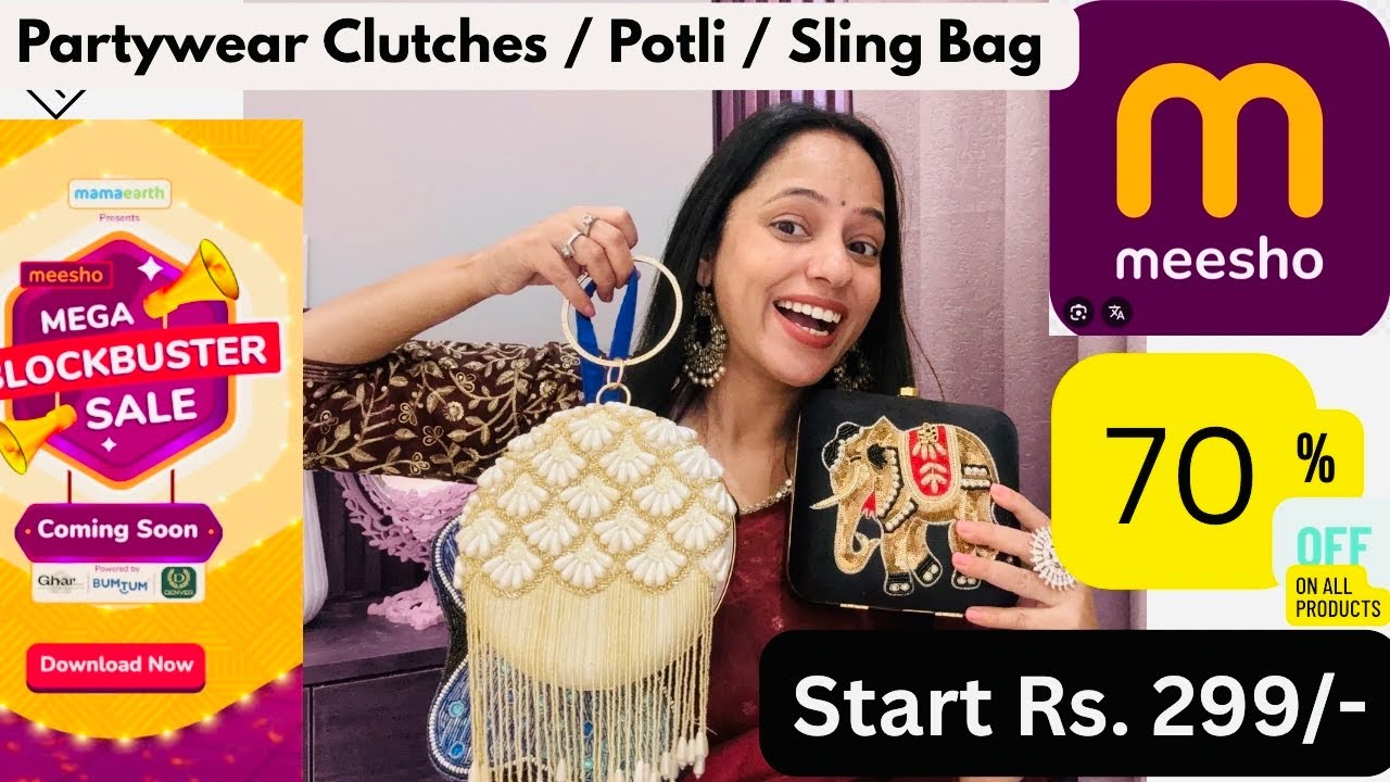 Meesho Viral Fancy Clutch Haul / Meesho Sale Finds / Start Rs. 299 / Must Have/ Sale/ 