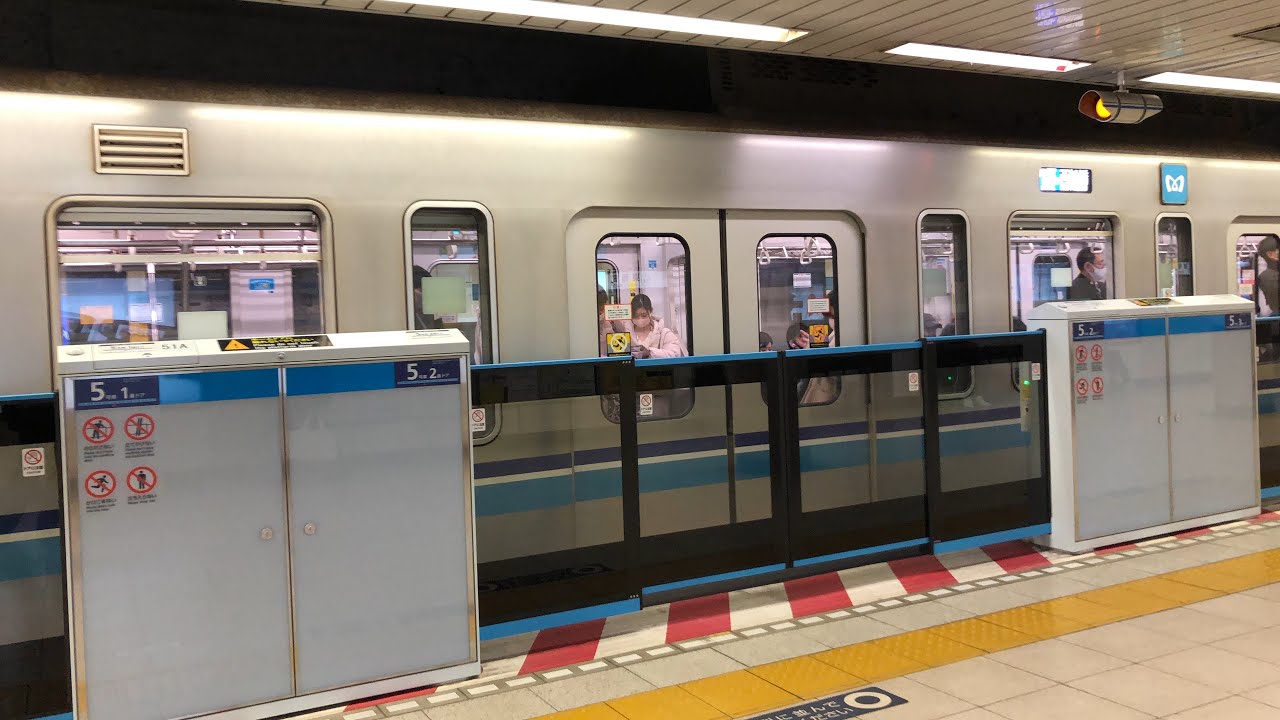 《予定ギリギリの稼働開始》東京メトロ東西線【東陽町駅】ホームドア稼働開始❗ホームドア開閉と車掌動作など