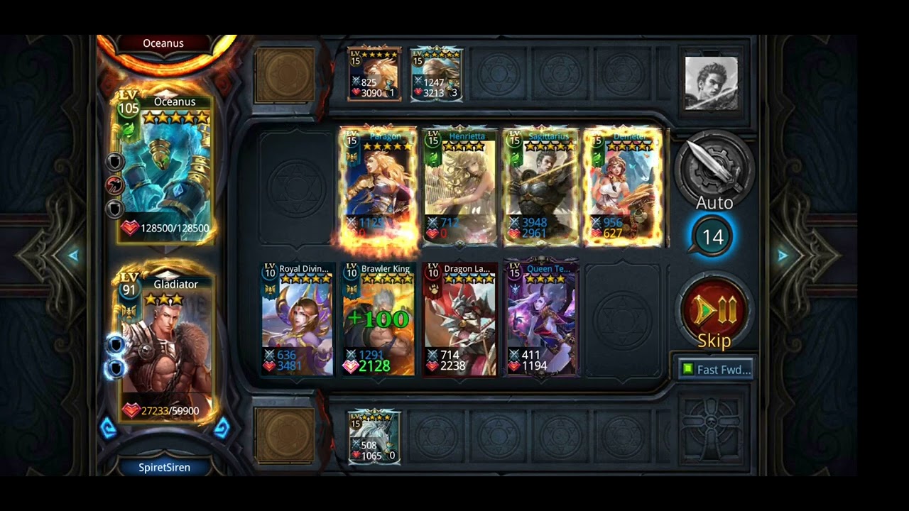 Beating level 15-8 (easy) in Deck Heroes!