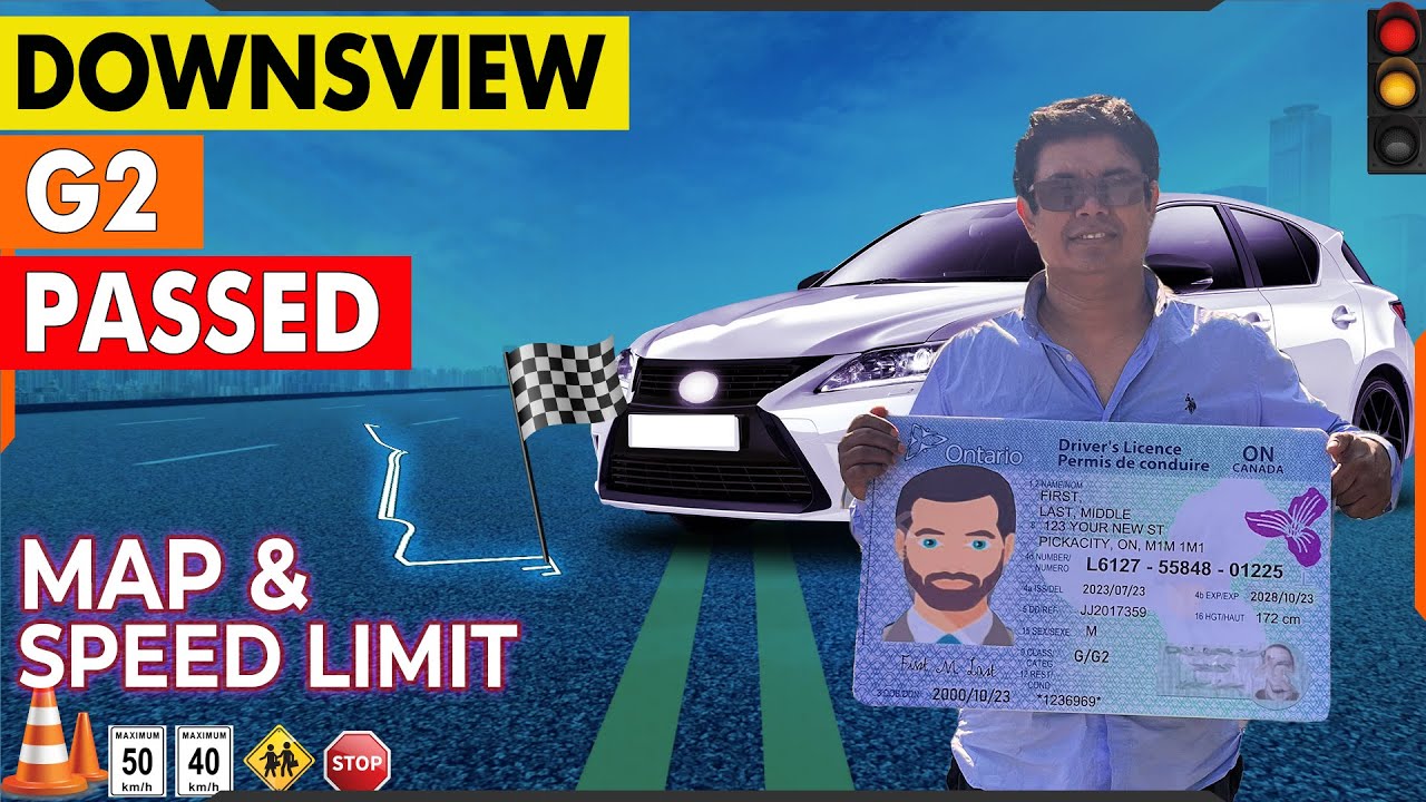 Toronto Downsview G2 Real Road Test | Navigating Downsview's Streets with G2 and Speed Limits!