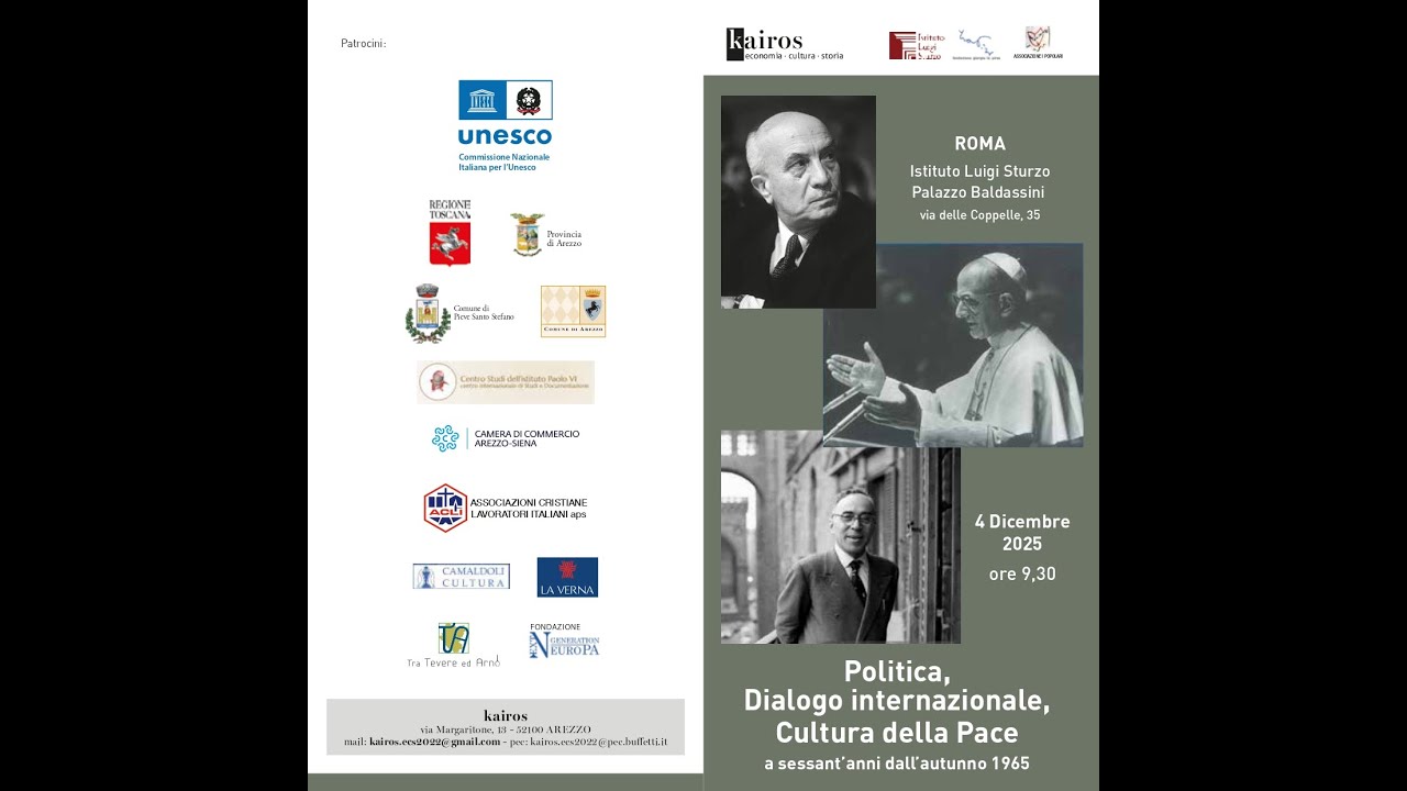 Politica, Dialogo Internazionale, Cultura della Pace a sessant'anni dall'autunno 1965