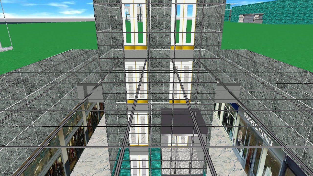Skyscrapersim , island - WhiteGold Glasdoors Mod.