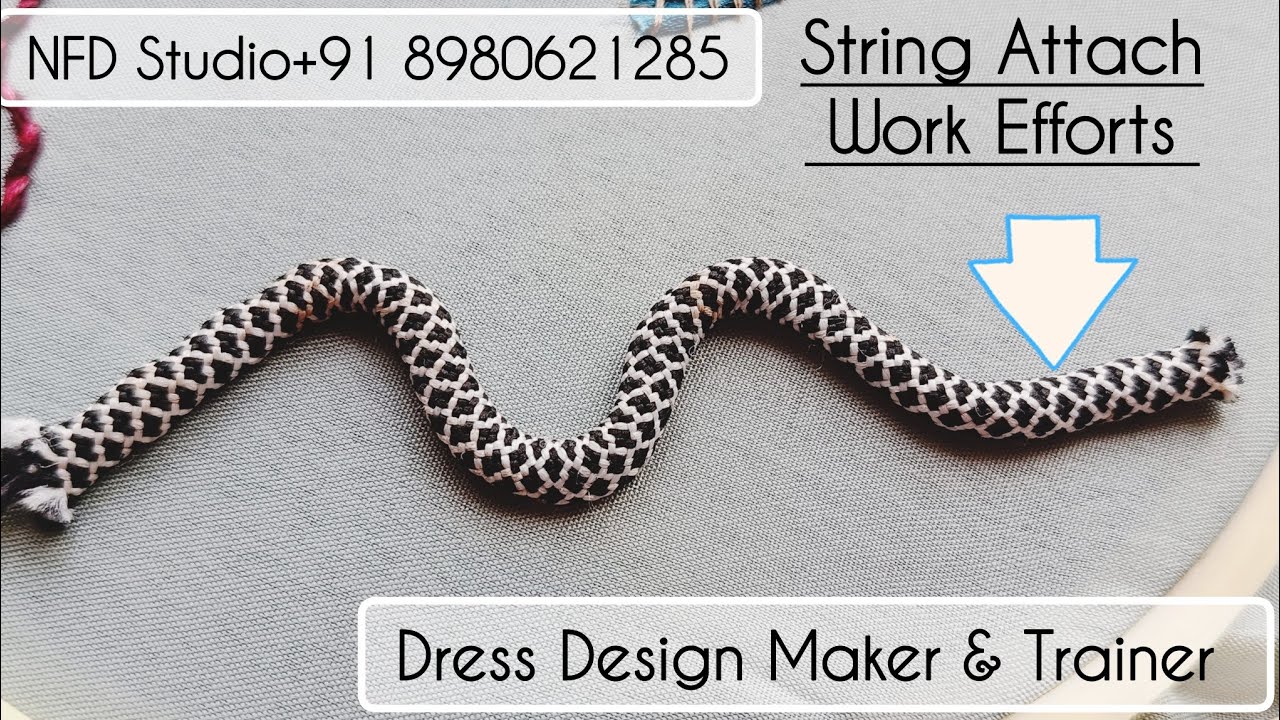 Simple Thread Embroidery Designs for Kurti 