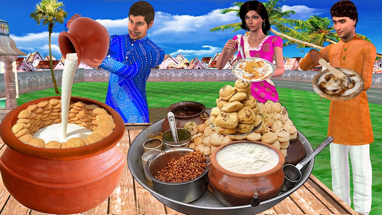Dahi Bhalla Chaat Tasty Dahi Vada Papdi Famous Street Food Hindi Kahaniya Moral Stories Comedy Video