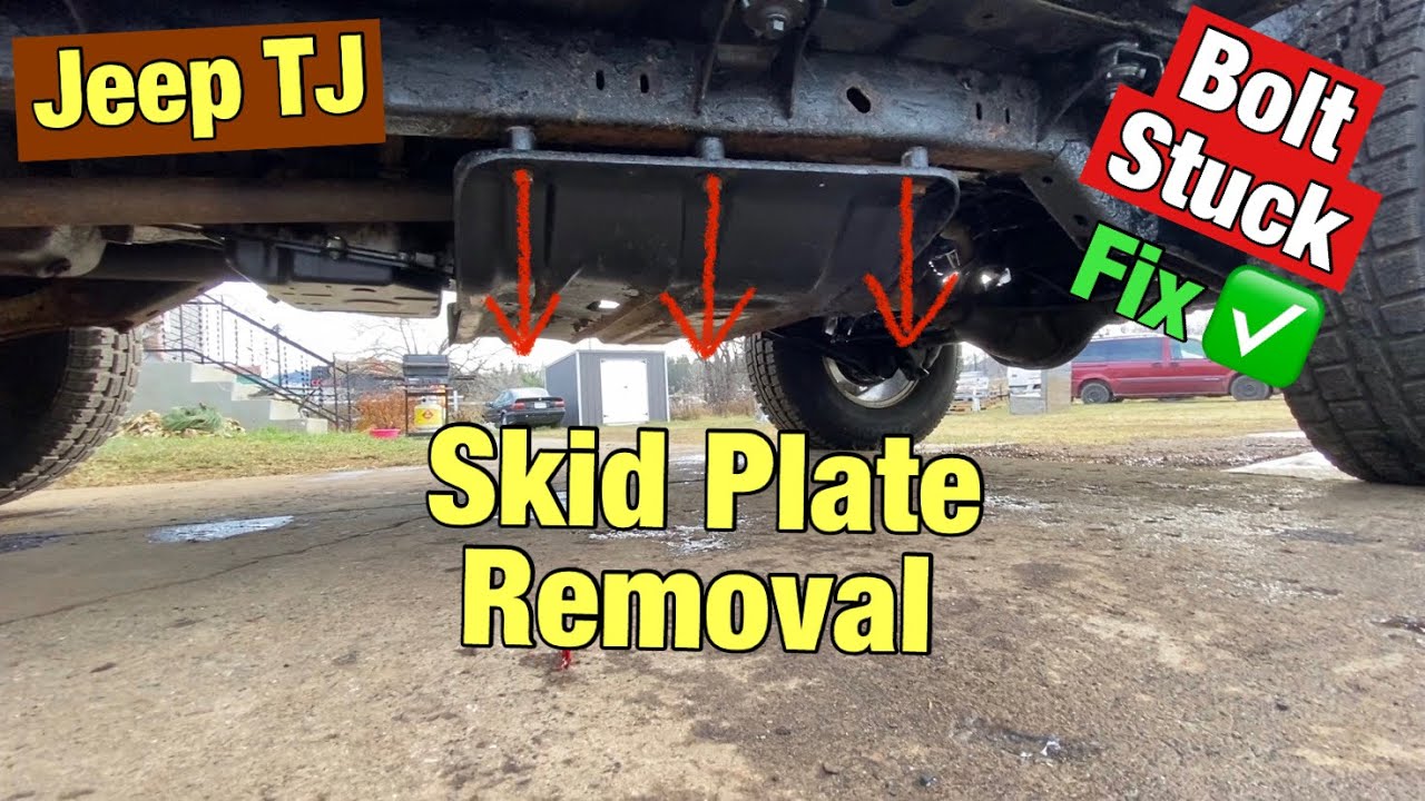 Jeep TJ skid plate removal (bolts won't loosen)