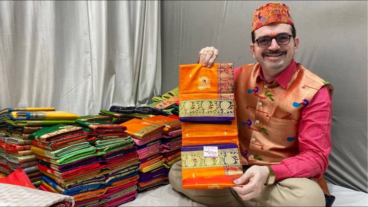 Peshwai Paithani | Pure silk Peshwai | Kasturi Paithani live