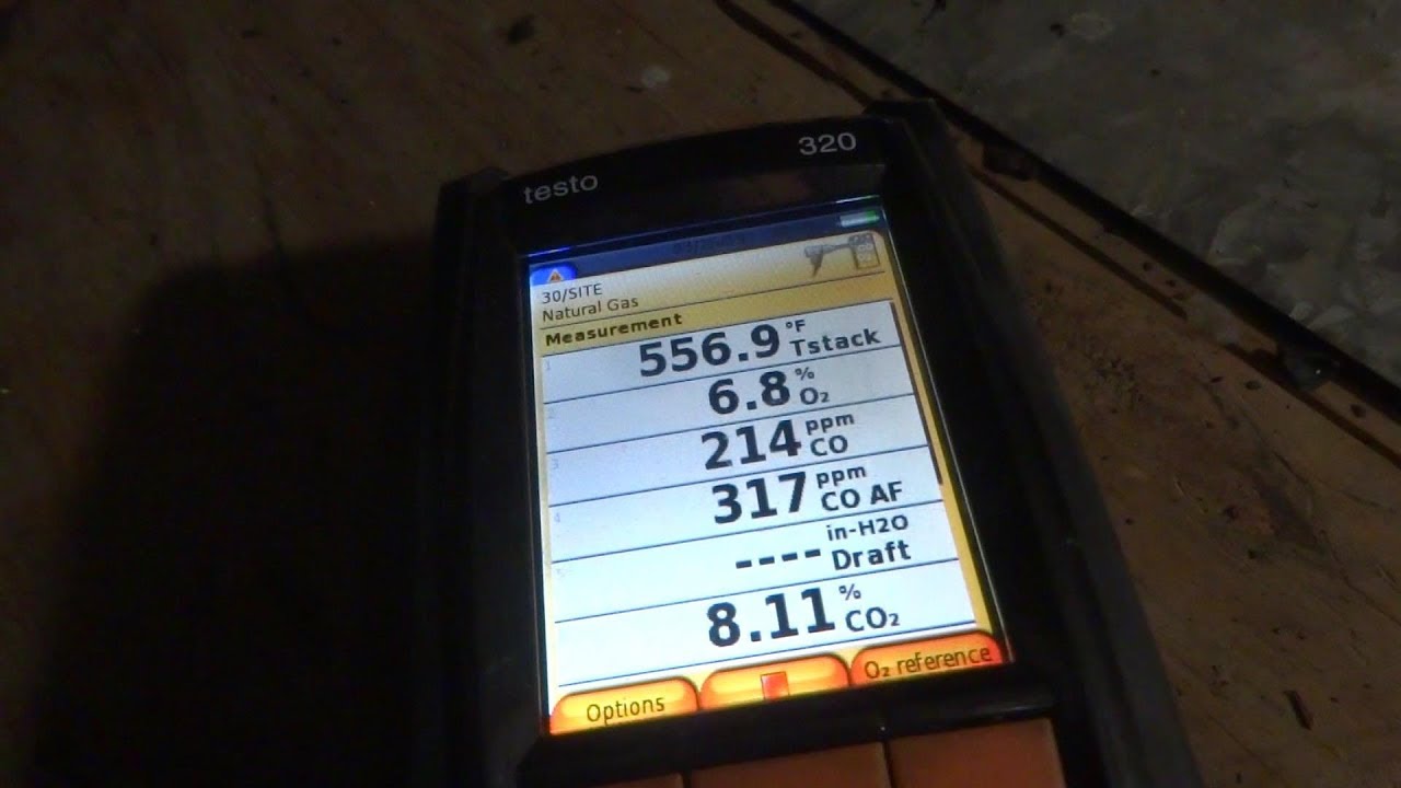 combustion test gas furnace and water heaters