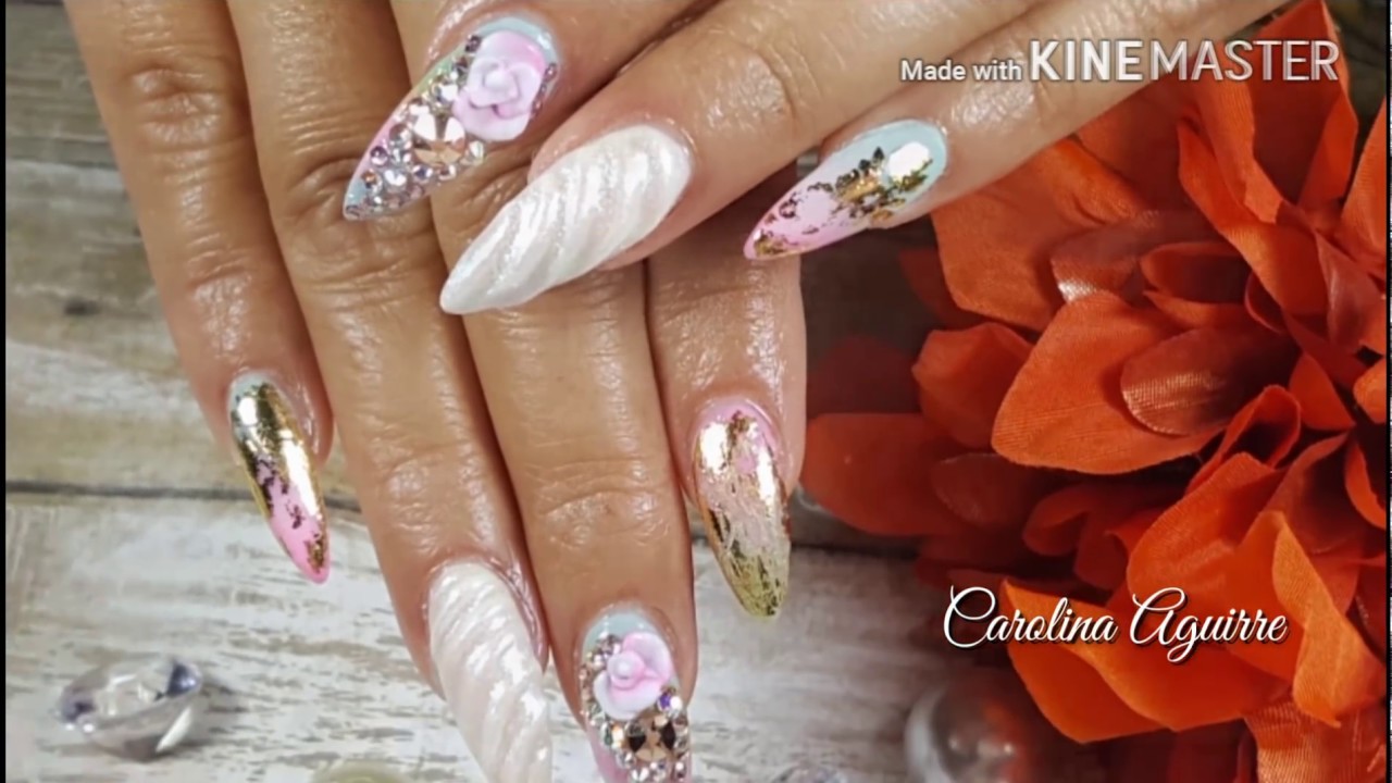 Uñas acrílicas Unicornio