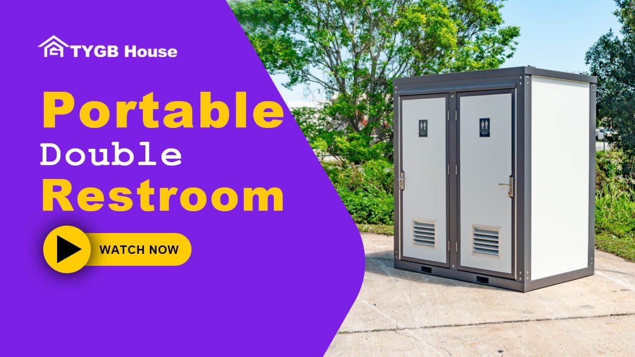 Ultimate Portable Restroom Solution | Bastone 2 Private Stalls - TYGB House