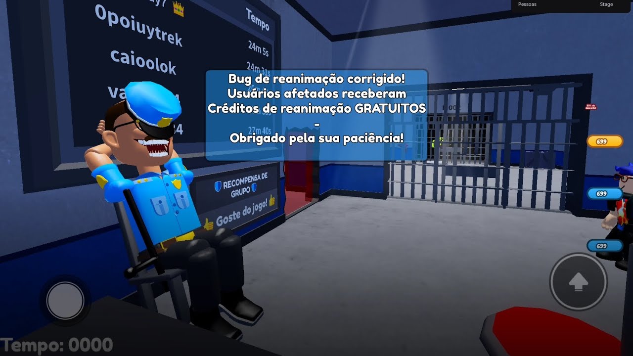 Hoje eu vou jogar esse jogo team prison run! (OBBY DE EQUIPE) no Roblox 