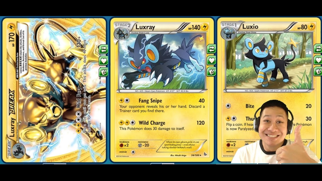 Kinda Perma Paralysis Luxray BREAK Deck Flipping Coins to Freeze Opponents and Burst Damage