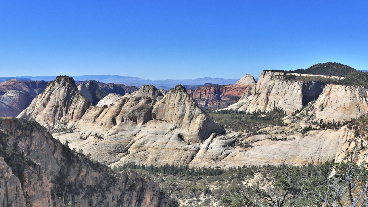 West Rim in Zion from the Top Down