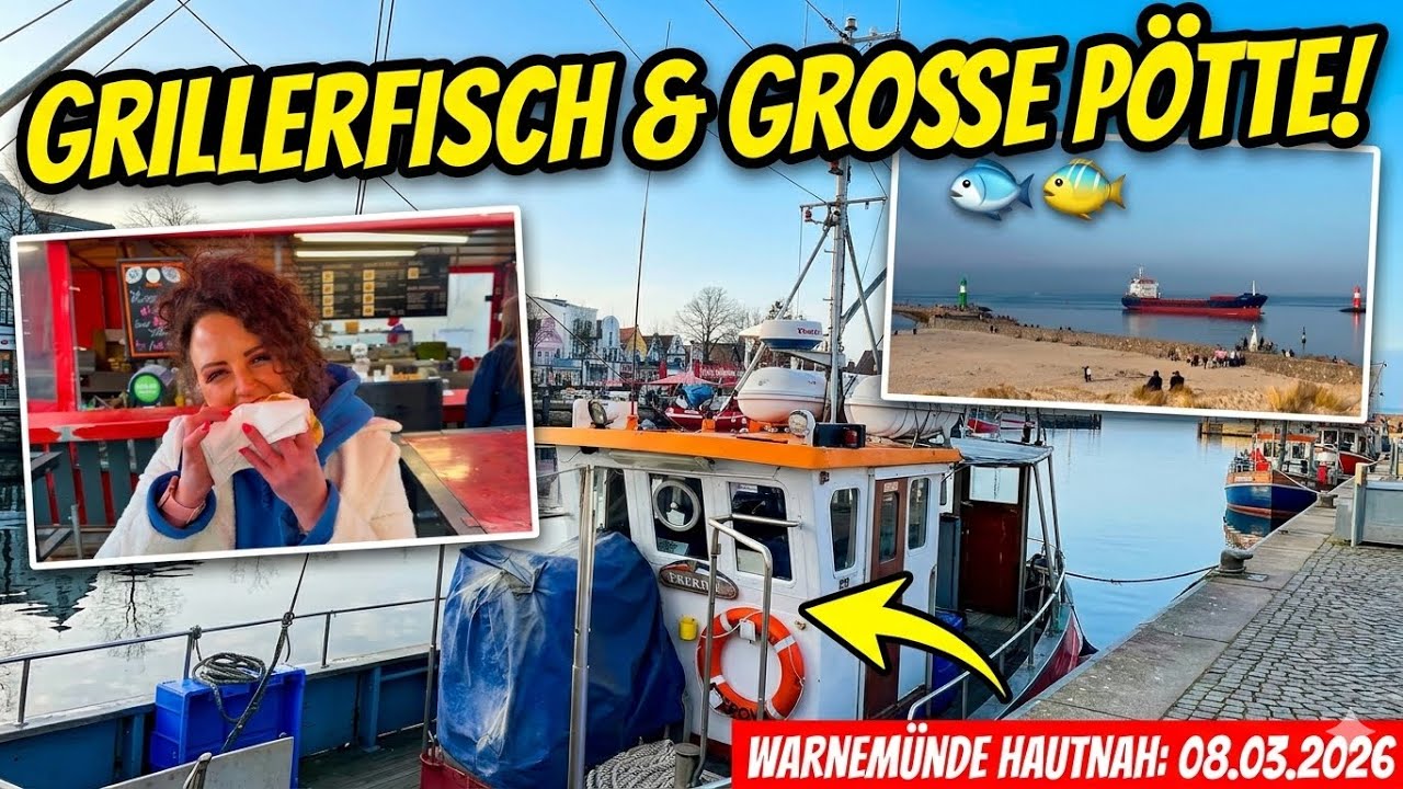 Warnemünde pur: Fischbrötchen, Hafenflair & Große Pötte! ⚓️🌊 | 08.03.2026