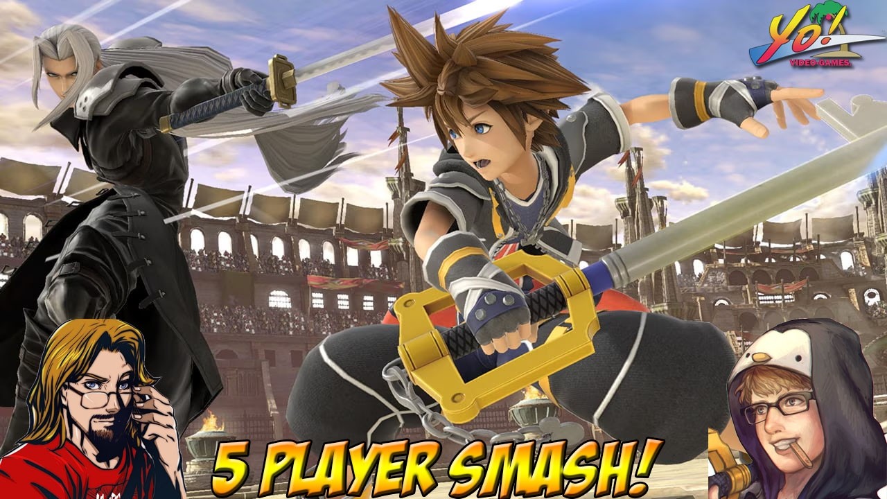 Super Smash Bros. Ultimate! 5 Players with NicoB! - YoVideogames