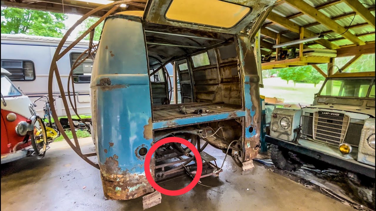 VW bus rotten frame horn...let's fix it!!