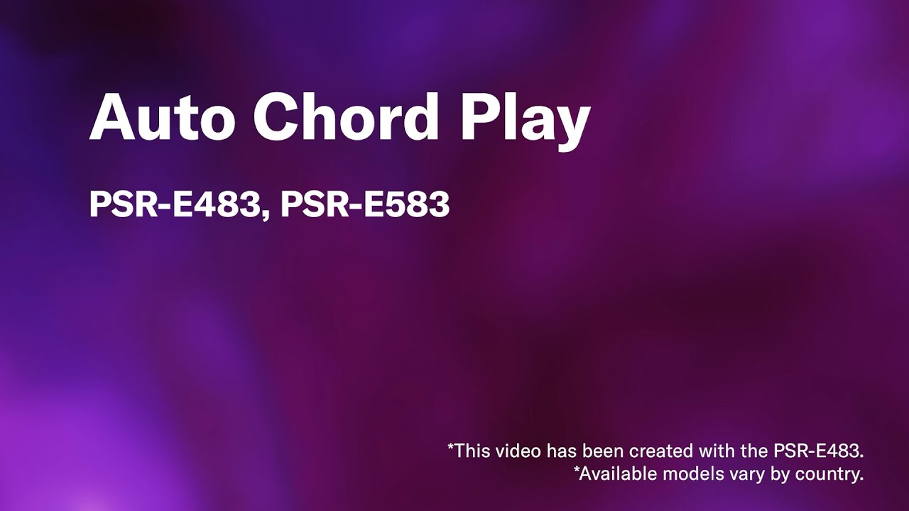 Yamaha PSR-E583/E483 | Видеоурок 07. Автоматическое воспроизведение аккордов