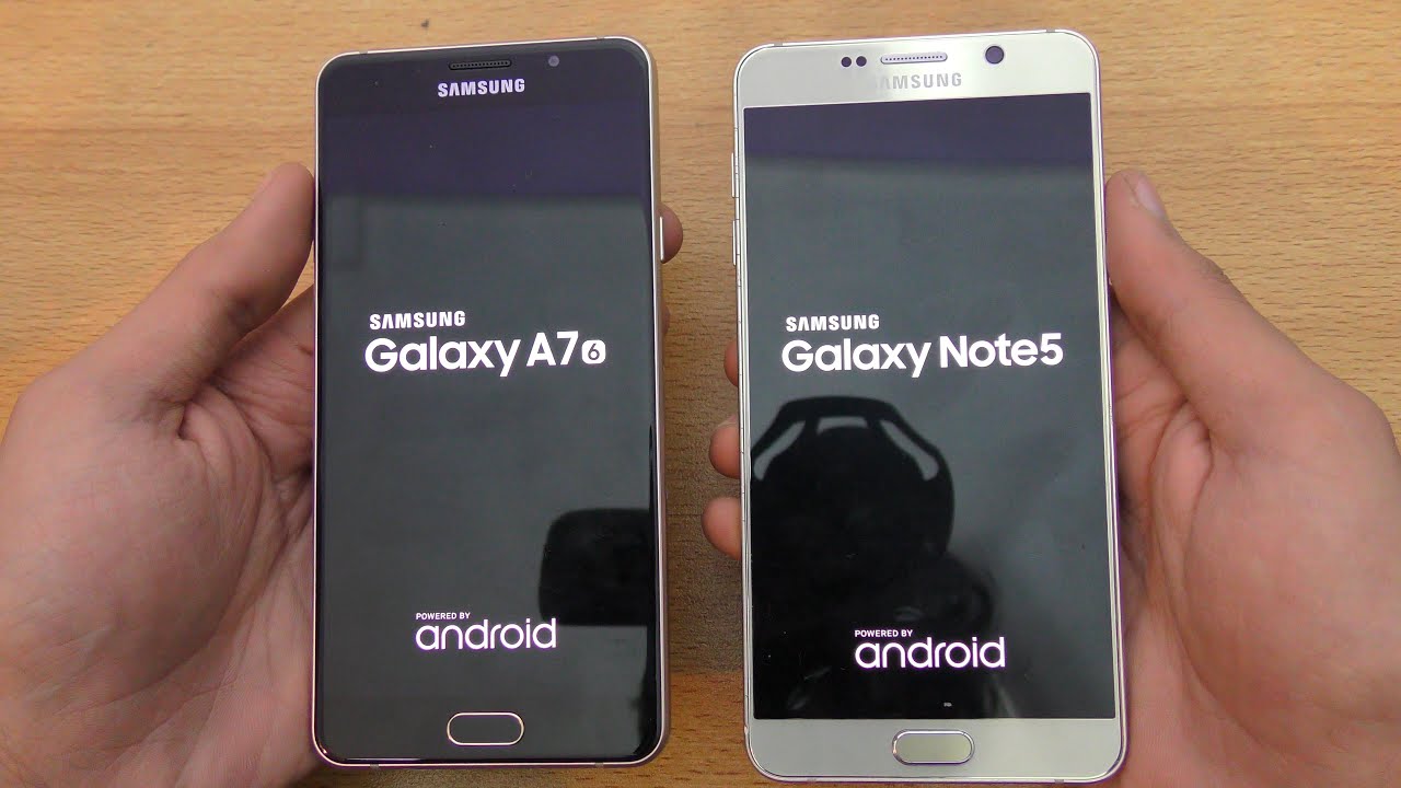 Samsung Galaxy A7 (2016) vs Galaxy Note 5 - Speed & Camera Test (4K)