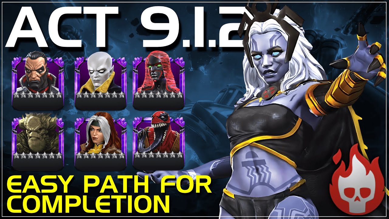 MCOC: Act 9.1.2 - Easy Path For Completion - Ironheart Vs Storm Pyramid X - 2024