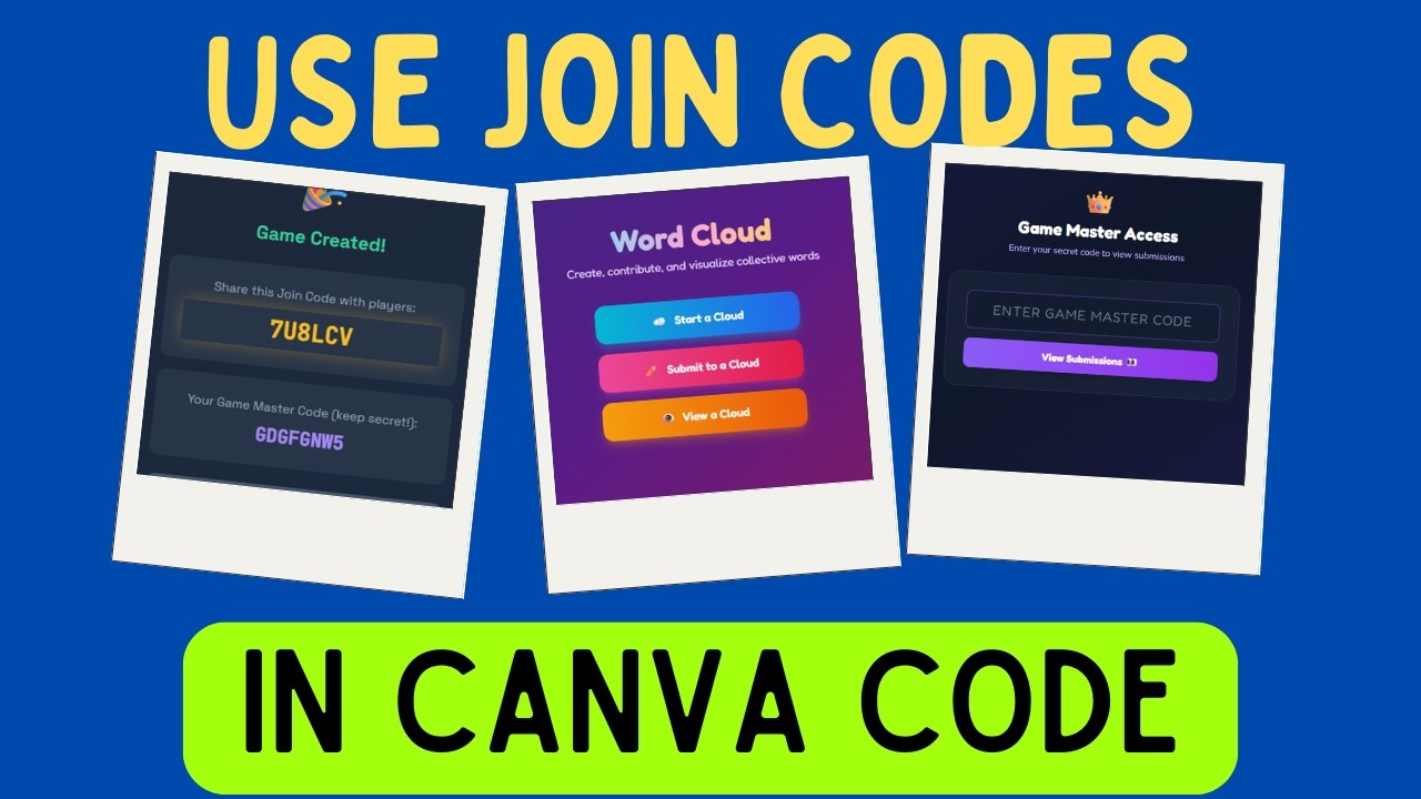 Используйте коды присоединения в коде Canva.