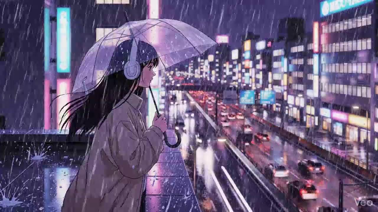 Japanese Rainy Night 🌧️ Chillhop Lofi Study Music