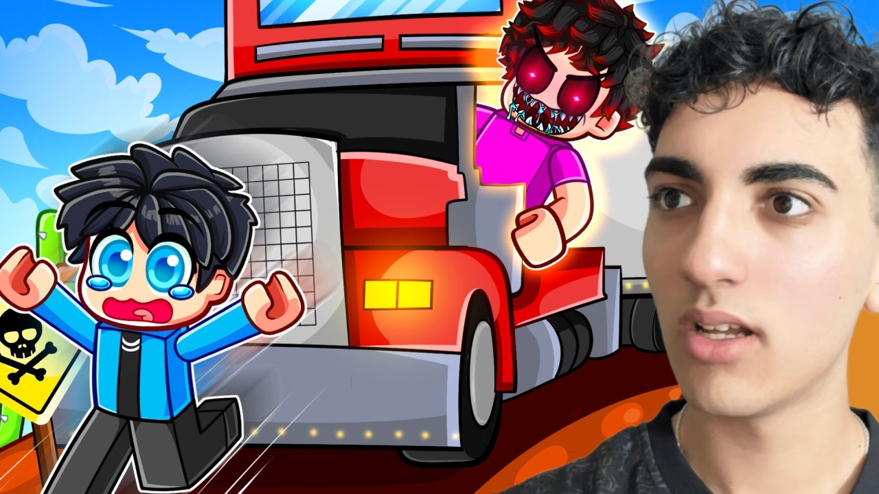 Спасаемся от САМОГО БЕЗУМНОГО водителя в Roblox…