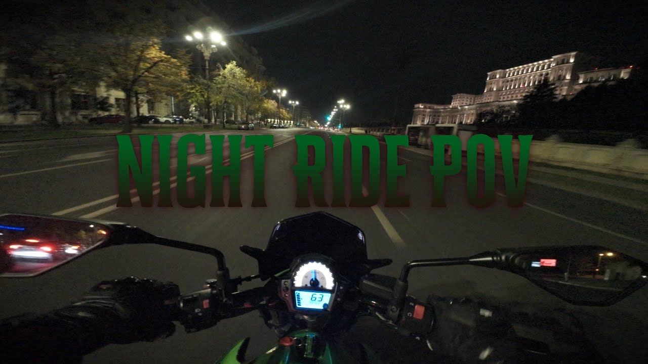 Kawasaki ER-6n Night Ride POV | Cruising Through Bucharest + Street Action