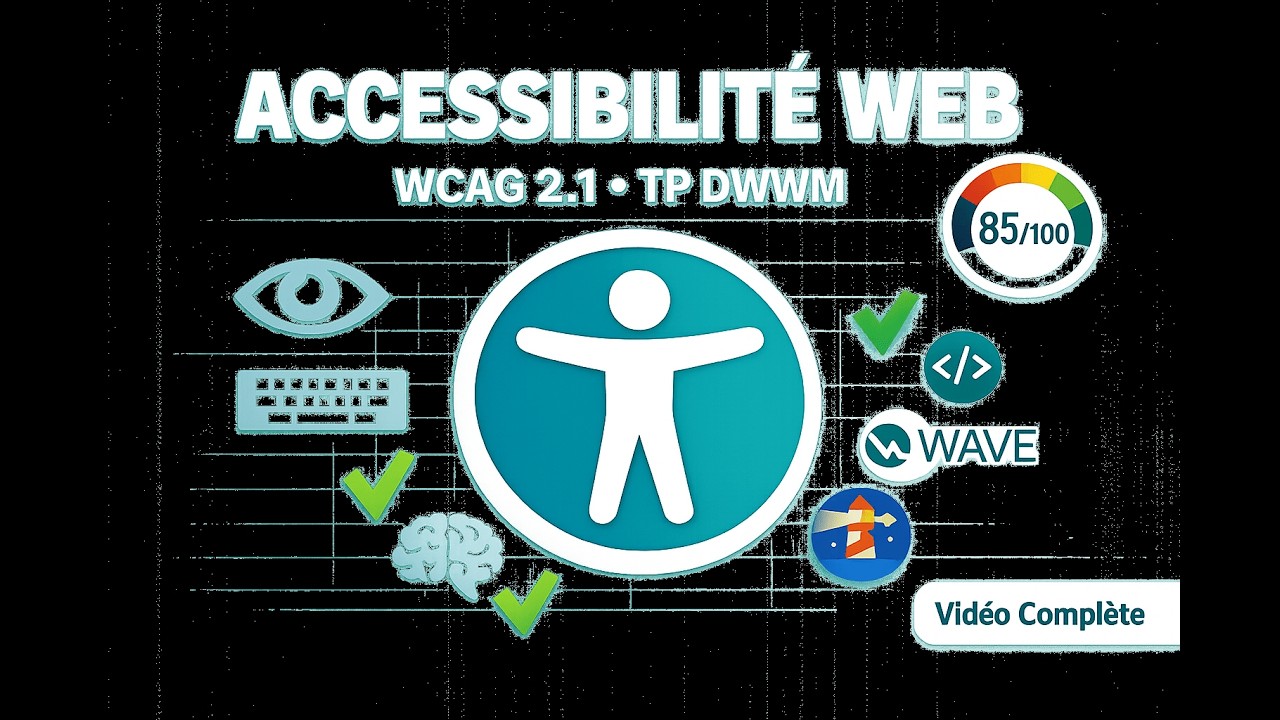 Accessibilité Web : Guide Complet pour le TP DWWM (WCAG 2.1, Outils & Exemples Concrets)