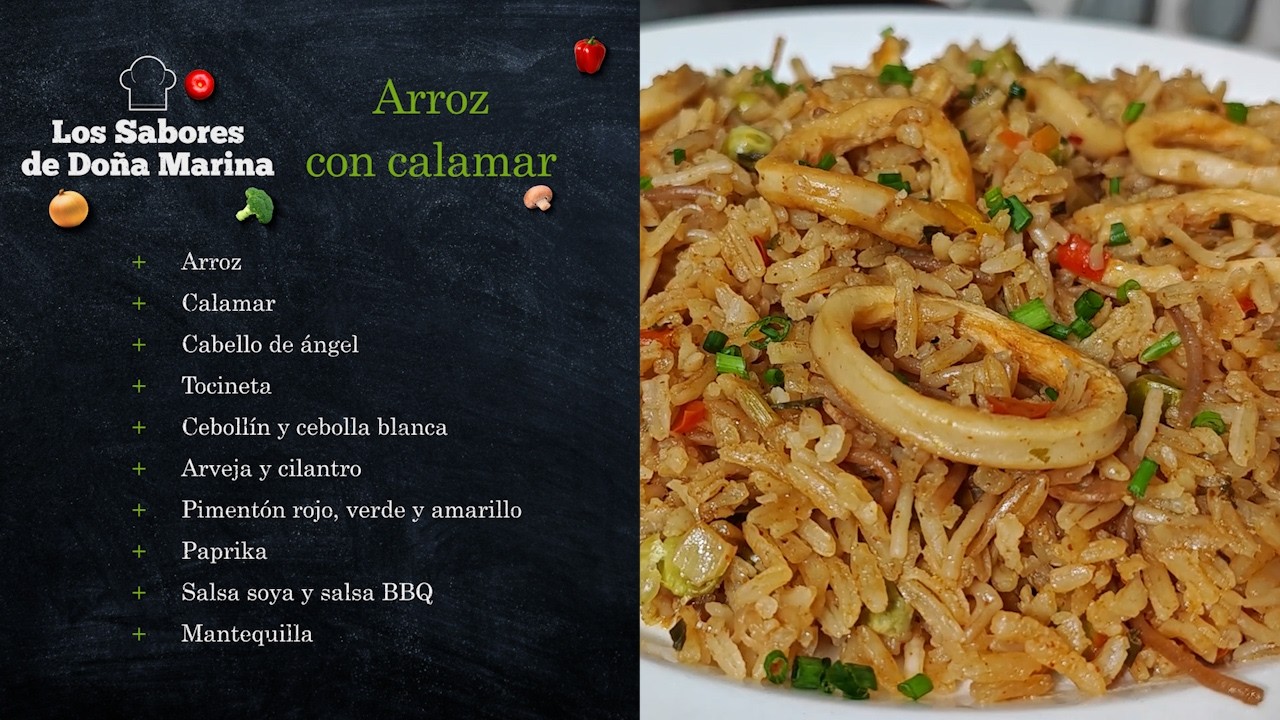 Los Sabores de Doña Marina - Arroz con calamar