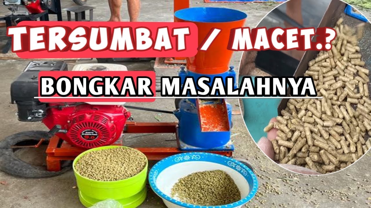 CARA SETING MESIN PELET BIAR TIDAK MUDAH TERSUMBAT