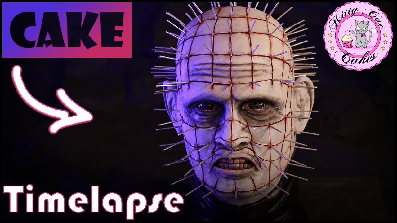 Hellraiser Pinhead CAKE | 3D Cake sculpting | Cake Bust | Halloween Cake