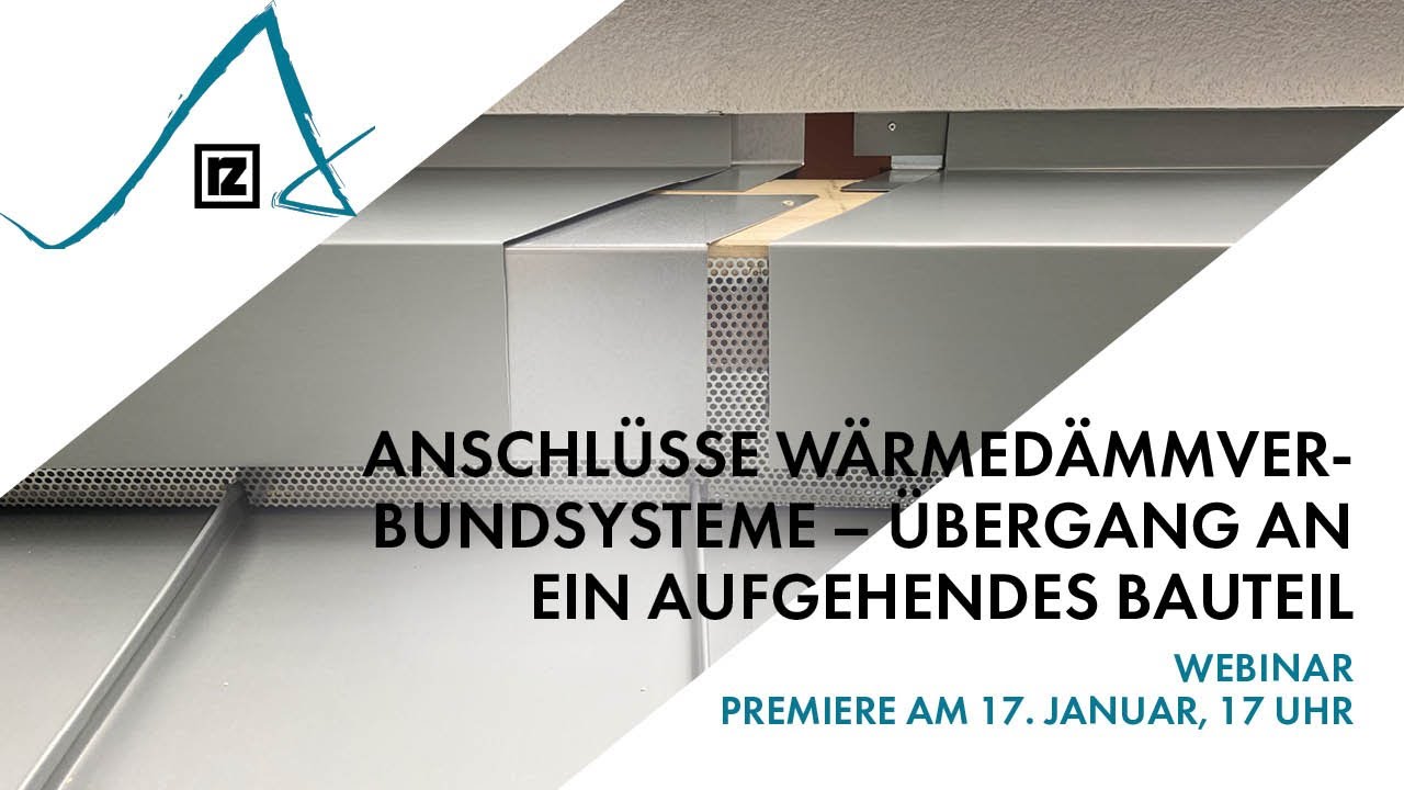 Webinar: Anschlüsse Wärmedämmverbundsysteme - Übergang an ein aufgehendes Bauteil (💪💪)
