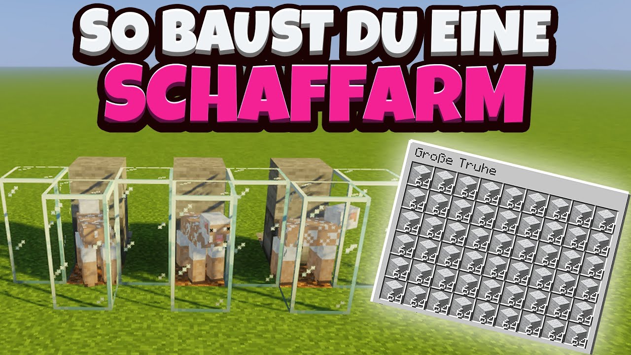 Minecraft - Wolle Farm / Schaffarm | 1.16 [Deutsch / German]