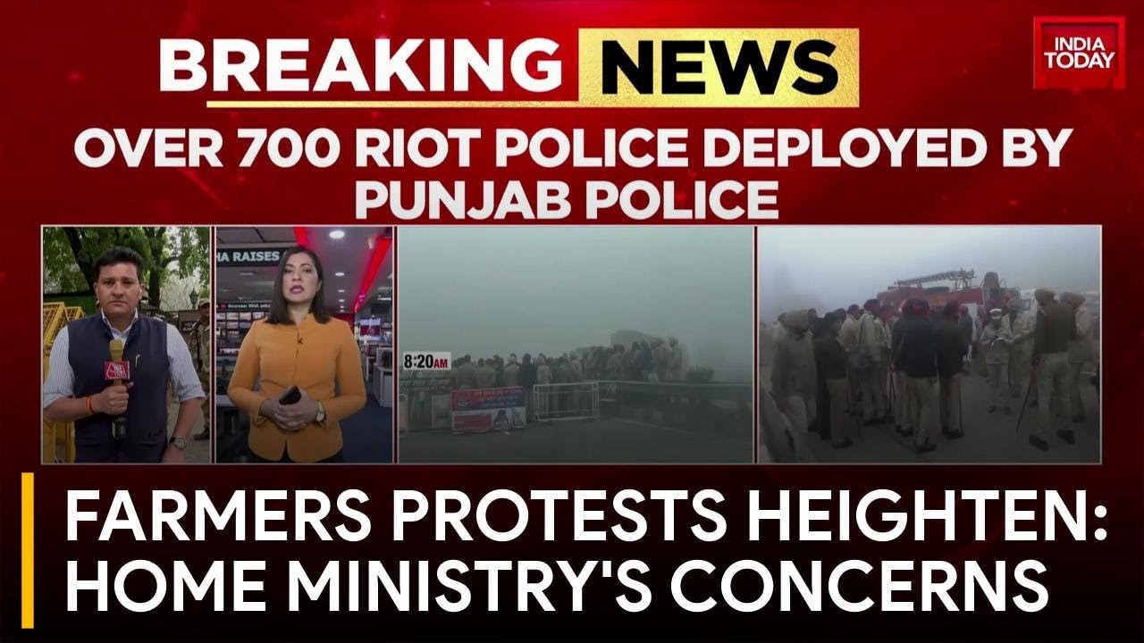 Farmers' Protest News: Home Ministry Issues Warning Amid Escalating Farmers Protest