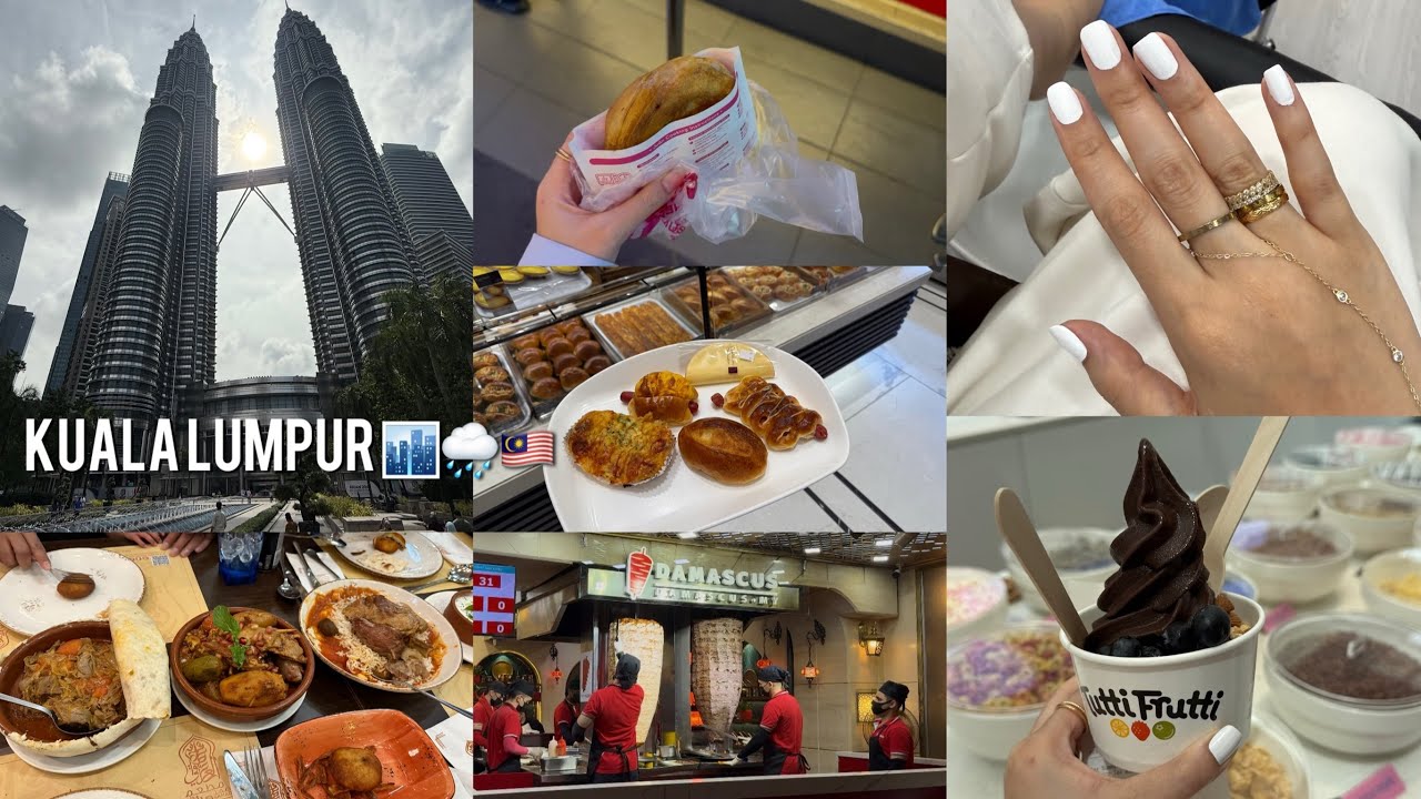 فلوق كوالالمبور🇲🇾🌧️, تجربة اكل شارع العرب🥙, برج التوأم🏙️, مرتفعات جنتنج تلفريك وتسوق🛍️🚠