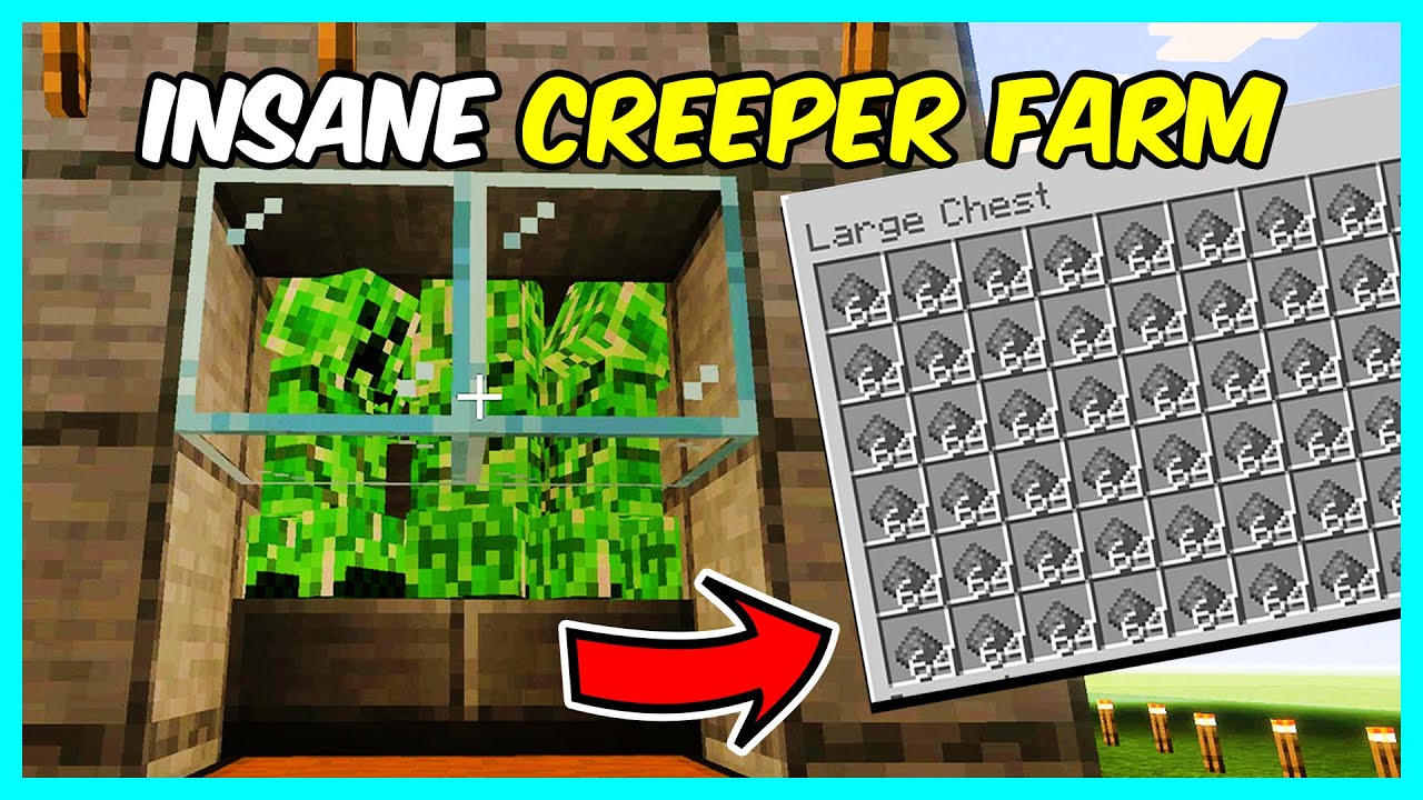 INSANE 1.21 CREEPER FARM for Minecraft Bedrock!