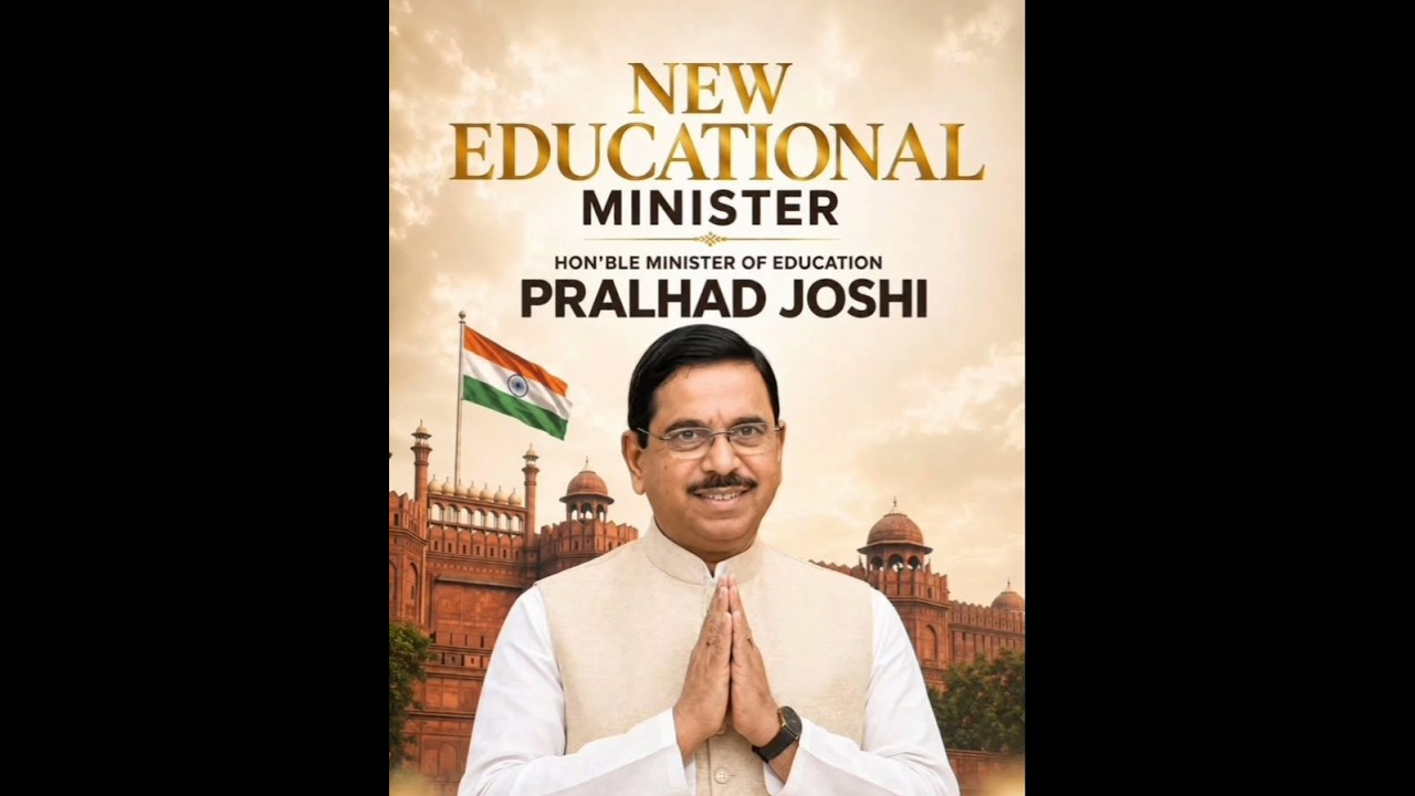 new aducation minister pralhad joshi #trending #new #pralhadjoshi #aducation #minister