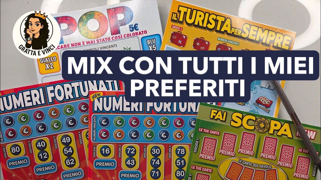 💥GRATTA E VINCI POP Turista e numeri frotunati 🤩 #grattaevincidelgiorno #lottery